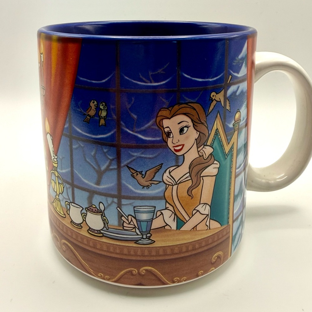 Disney-Vintage-Beauty and the Beast-Collectible Coffee Mug-EUC-No Box - Picture 3 of 10